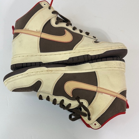 Nike Dunk High Brown Cream Red High-Top Athletic Sneakers main image 5
